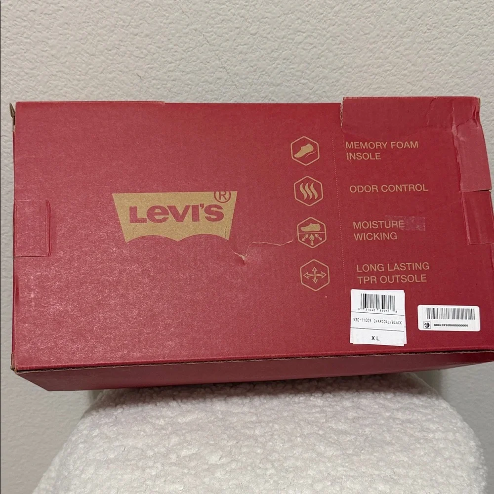 Levi's Charcoal Men's Slip-Ons